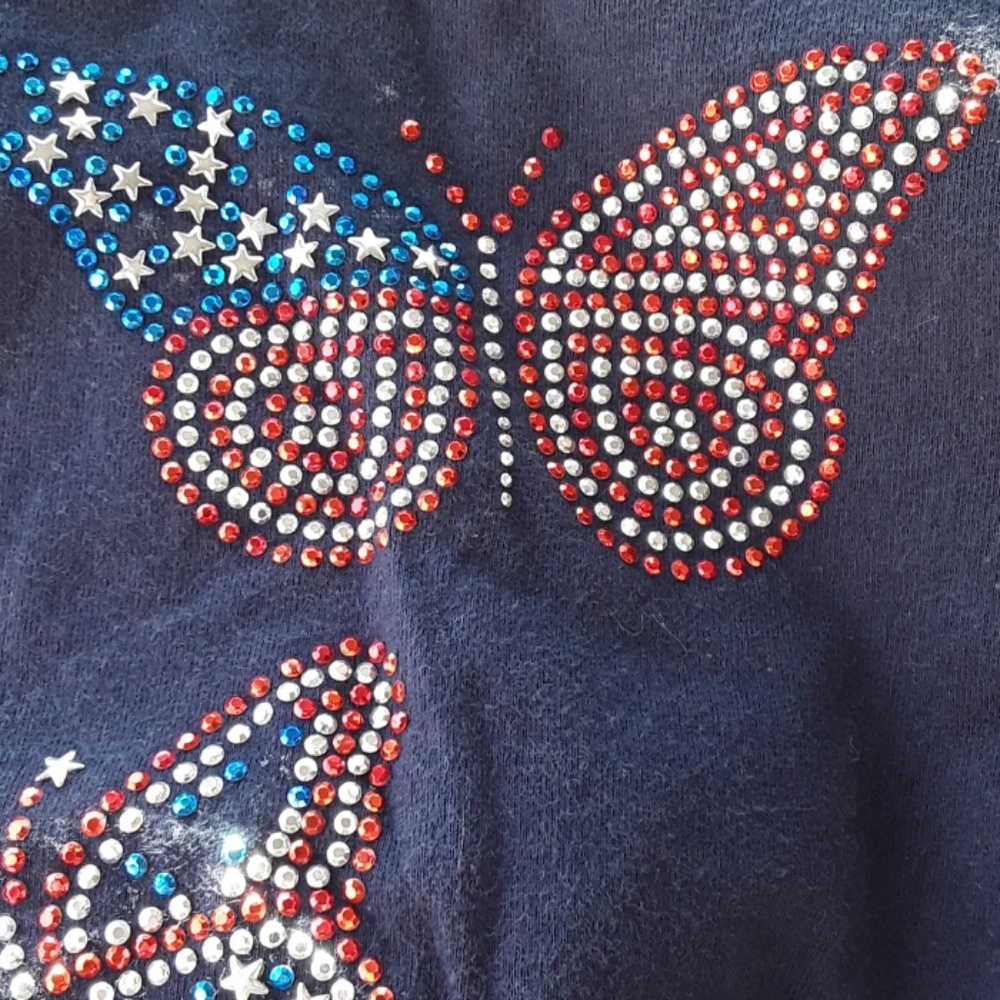 Fourth of July butterfly shirt